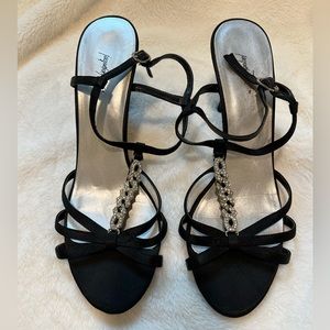 Jacqueline Ferrar Black Formal Heeled Sandals
